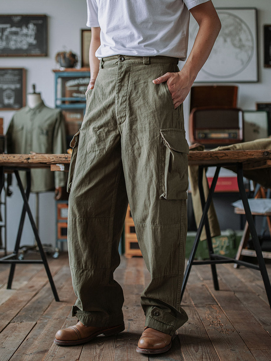 FRENCH ARMY M-47 HBT TROUSERS