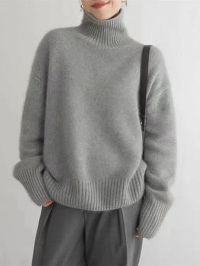 ISABELLA CASHMERE HIGH-NECK SWEATER