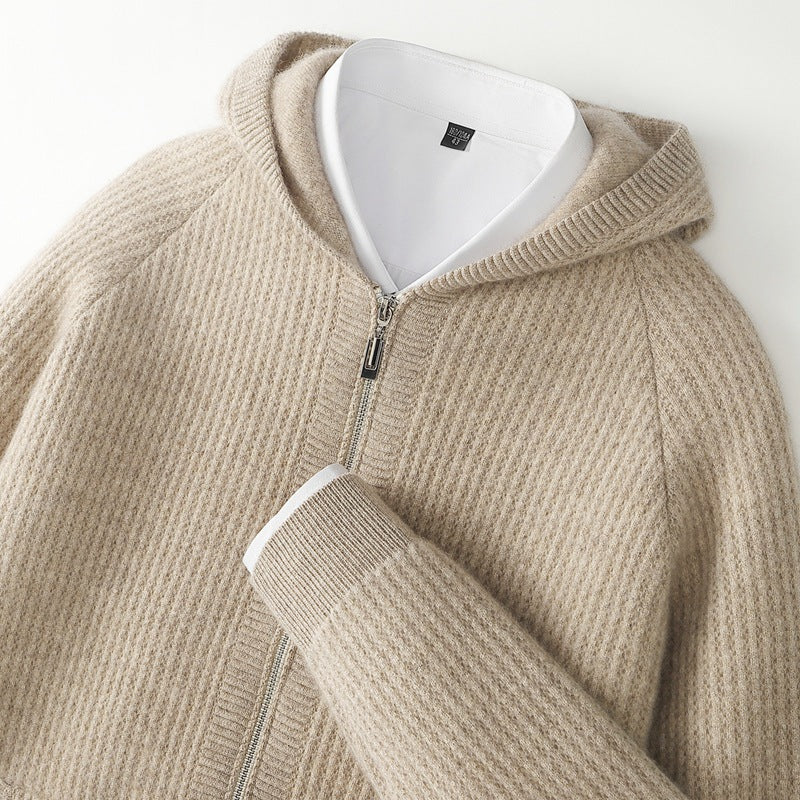 SORRENTO CASHMERE ZIP HOODIE