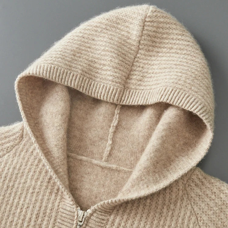 SORRENTO CASHMERE ZIP HOODIE