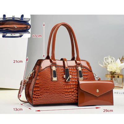 CROCO GLAM HANDBAG