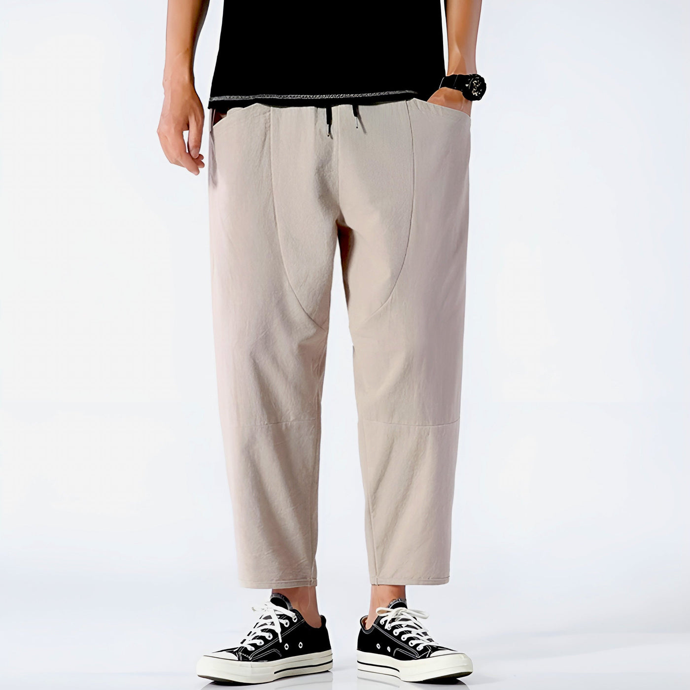 URBAN CROPPED COTTON PANTS